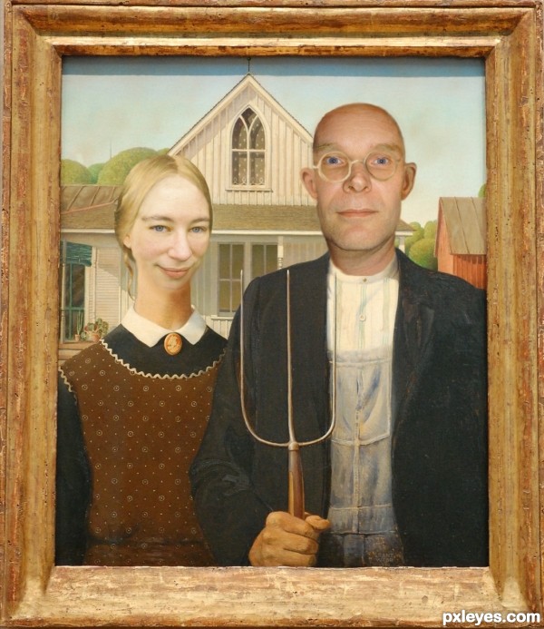 Creation of american gothic: Final Result